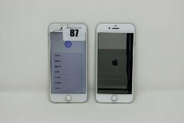 SOLD FOR PARTS ONLY: Two pre-owned Apple iPhone 8 (AT&T/T-Mobile/Global/A1905) 64GB in Silver (