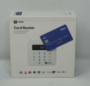 A boxed as new SumUp Air Contactless & Chip and Pin Card Payment Reader in White (Model: