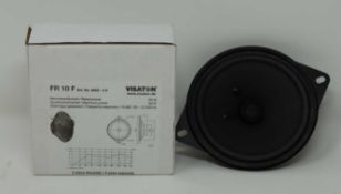Two boxed as new Vistaton FR 10 F 4622 10cm Speakers.