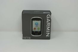 A boxed as new Garmin Edge Explore GPS Bike Computer (Model: 010-02029-10) (Box opened, damaged