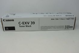 A boxed as new Canon C-EXV39 Black Toner Cartridge (4792B002AA) (Box sealed).