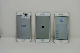 SOLD FOR PARTS ONLY: Two pre-owned Apple iPhone 7 (AT&T/T-Mobile/Global/A1778) and a pre-owned Apple