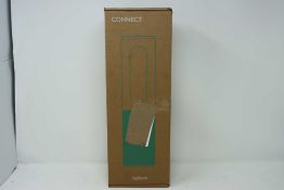 A boxed as new Logitech ConferenceCam Connect in Silver (Model: VR0013) (Box opened, cosmetic damage