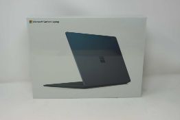 A boxed as new Microsoft Surface Laptop 3 Ultra-Thin 13.5” Touchscreen Laptop in Cobalt Blue with