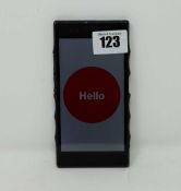 SOLD FOR PARTS: A pre-owned Red Hydrogen One Media Machine in Black (FRP locked. Some cosmetic marks