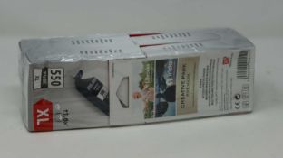 Four boxed as new Canon PGI-550PGBK XL Pigment Black High Yield Inkjet Cartridges (M/N: 6431B001