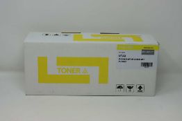 A boxed as new Non-Original Yellow Toner Cartridge compatible with UTAX PK-5017Y (box opened).