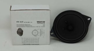 Two boxed as new Vistaton FR 10 F 4622 10cm Speakers.