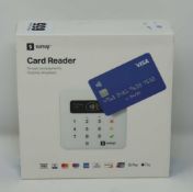 A boxed as new SumUp Air Contactless & Chip and Pin Card Payment Reader in White (Model: