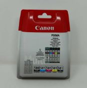An as new Canon PGI-580/CLI-581 Ink Cartridge Multipack (M/N: 2078C005AA) (Packaging sealed).