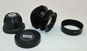 A pre-owned Iron and Glass rehoused vintage Jupiter-9 85mm PL mount lens.