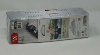 Four boxed as new Canon PGI-550PGBK XL Pigment Black High Yield Inkjet Cartridges (M/N: 6431B001
