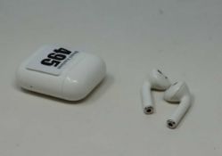 A pre-owned pair of Apple AirPods (1st generation).