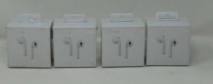 Four boxed as new pair of Candi London i12 TWS Wireless Bluetooth 5.0 Earbuds (Boxes sealed).