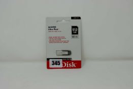 An as new SanDisk Ultra Flair 512GB USB 3.0 Flash Drive (Packaging sealed).