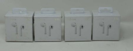 Four boxed as new pair of Candi London i12 TWS Wireless Bluetooth 5.0 Earbuds (Boxes sealed).