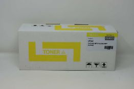 A boxed as new Non-Original Yellow Toner Cartridge compatible with UTAX PK-5017Y (box opened).