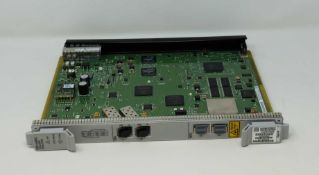 A pre-owned Ciena Nortel NTK554BAE5 OME 6500 Optical Service Channel w/WSC 2 Port SFP 2 Port 10