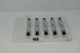 Ten Finisar Corporation FTLF8519P3BNL Short-Wavelength SFP Transceivers (Items appear as new, no