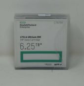 An as new HP C7976A 6.25TB LTO-6 Ultrium RW MP Data Cartridge.
