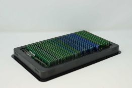 Fifty assorted pre-owned 2GB computer memory RAM sticks to include Kingston, Samsung, Hynix and