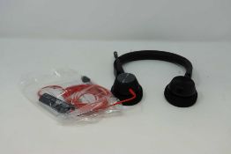 A boxed as new Plantronics Poly Blackwire 3320 USB-C Headset (Model: BW3320-M USB-C) (Box open, some
