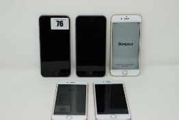 SOLD FOR PARTS ONLY: Five pre-owned iPhone 6s (Global/A1688) (All iCloud locked, some with