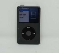 A pre-owned Apple iPod Classic A1238 160GB in Space Grey (Some cosmetic damage and to casing).