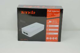 A boxed as new Tenda IEEE802.3at PoE Injector (Model: PoE30G-AT) (Box sealed).