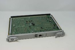A pre-owned Ciena NTK555FAE5 WMUCA5REAA SP-2 Dual CPU Shelf Processor Kit (Untested, sold as seen).