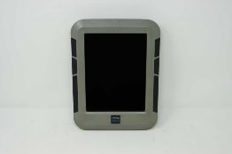 Four pre-owned DSG TAG Systems Touch Display Units (P/N: DSG-TTU-150) (Untested, sold for parts).