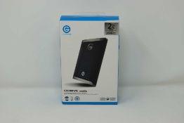 A boxed as new G-Technology G-DRIVE 2TB Mobile Pro Thunderbolt 3 SSD in Black (Box sealed).