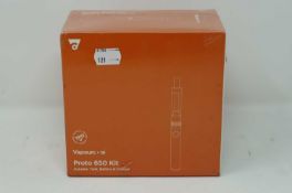 A boxed as new five pack of Vapourcore Proto 650 E-Cig Kits (Box sealed) (Over 18's only).