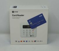 A boxed as new SumUp Air Contactless & Chip and Pin Card Payment Reader in White (Model: