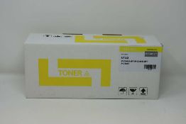 A boxed as new Non-Original Yellow Toner Cartridge compatible with UTAX PK-5017Y (box opened).