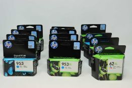 Twelve assorted as new Epson Printer Cartridges (Some damage to packaging).