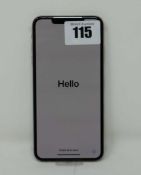 A pre-owned Apple iPhone Xs Max (Global/A2101) 256GB in Silver (FRP clear) (Checkmend report ID: