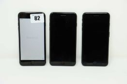 SOLD FOR PARTS ONLY: Three pre-owned Apple iPhone 7 Plus (AT&T/T-Mobile/Global/A1784) (All iCloud