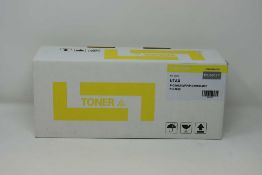 A boxed as new Non-Original Yellow Toner Cartridge compatible with UTAX PK-5017Y (box opened).