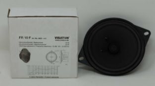 Two boxed as new Vistaton FR 10 F 4622 10cm Speakers.
