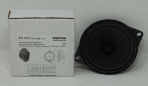 Two boxed as new Vistaton FR 10 F 4622 10cm Speakers.