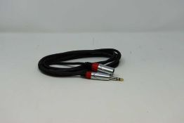 Nine as new Pulse PLS000470 6.35mm 3-Pole Jack Plug to 3-Pin XLR 3m Plug Leads.