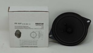 Two boxed as new Vistaton FR 10 F 4622 10cm Speakers.