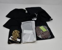 Two as new Bandolier iPhone X/XS phone cases together with two Bandolier Lucy straps (1 x crimson/