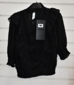 An as new The Kooples Dot smock top (Size 3 - RRP £178).