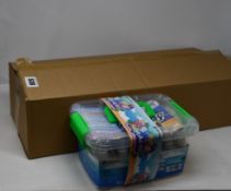 Twelve boxed as new Desire Deluxe 18 colour tie die art kits.