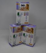 Ten boxed as new Infrared Thermometers PC 868.