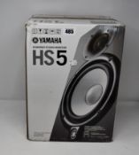 One boxed as new Yamaha HS5 powered studio monitor speaker.