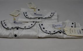 Ten girls as new Rachel Riley London Heart embroidered blouses (2Y, 3Y, 4y, 5Y, 2 x 6Y, 2 x 7Y, 2