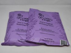 A quantity of Queen Tings Yoni & Vaginal Steaming Gown by Goddess Detox (Approximately 22 items).